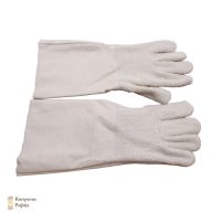 Thermo Hauser 5 ujjas pamut/vászon sütő kesztyű rövid