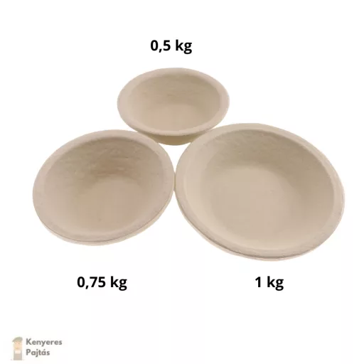 1 kg-os kerek Brotformen fapép szakajtó