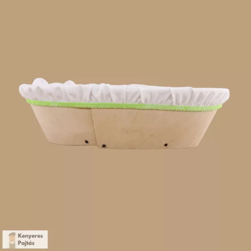 Szakajtó kendő 0,75kg és 1kg veknis szakajtókra (Zöld varrás) 