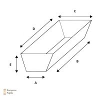 Szögletes sütőforma egyedi méret alapján 