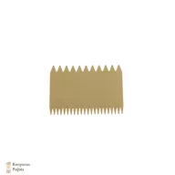 Habkártya (bézs), kétoldalt fogazott