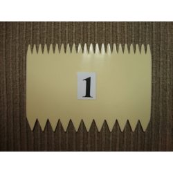 Habkártya, kétoldalt fogazott
