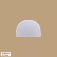 Habkártya (fehér), félkör alakú, hajlékony, kicsi