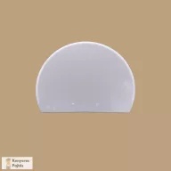 Habkártya (fehér), félkör alakú, hajlékony, nagy