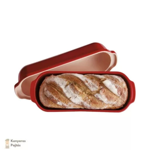 Emile Henry kenyérsütő forma Batard 39,5 x 16 cm/4,5 liter Burgundy