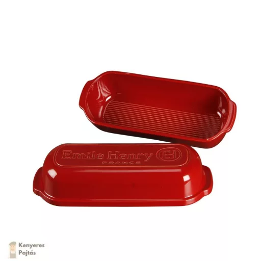 Emile Henry kenyérsütő forma Batard 39,5 x 16 cm/4,5 liter Burgundy