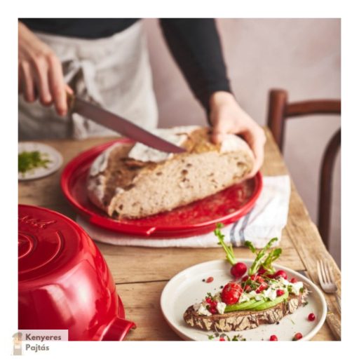 Emile Henry kenyérsütő forma Burgundy 30 cm