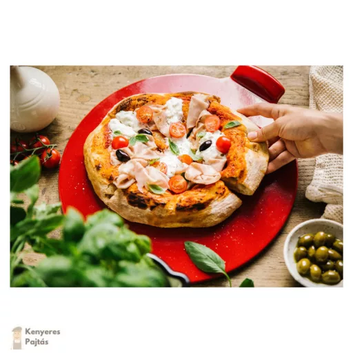 Emile Heny pizzasütő kerámia 36cm Burgundy