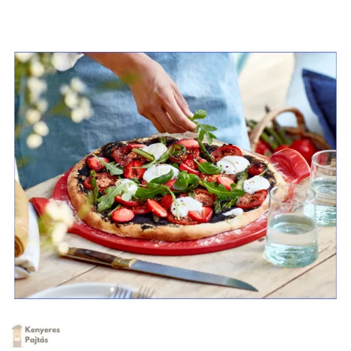 Emile Heny pizzasütő kerámia 36cm Burgundy