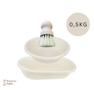   Brotformen fapép szakajtók 500 gramm tésztához szakajtótisztító kefével