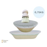   Brotformen fapép szakajtók 750 gramm tésztához szakajtótisztító kefével, kendővel