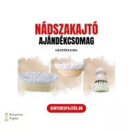   Nádszakajtók 500 gramm tésztához szakajtótisztító kefével, kendővel 