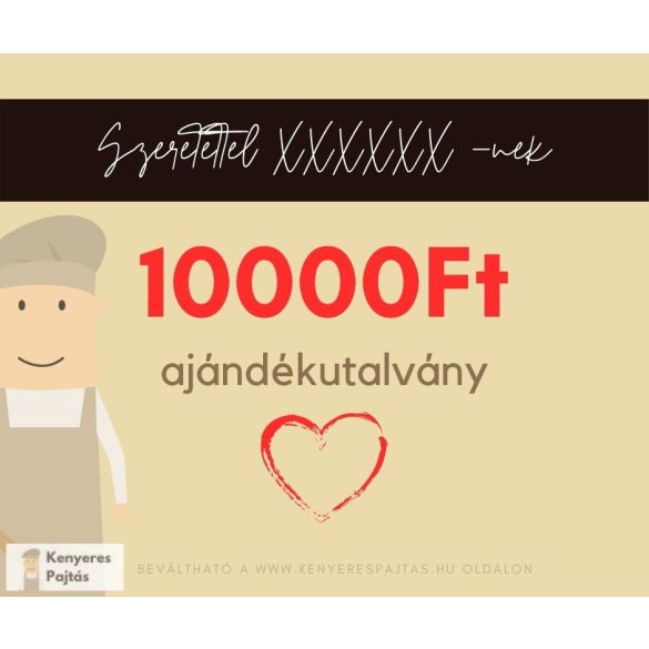 Ajándékutalvány 10 000 Ft