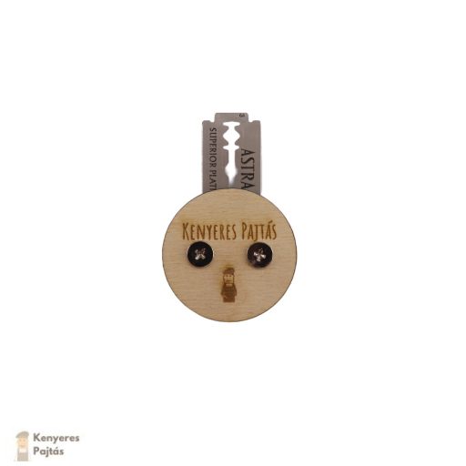 Kenyérbemetsző penge  bőrtokkal (cserélhető pengével)