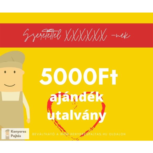 Ajándékutalvány 5000 Ft